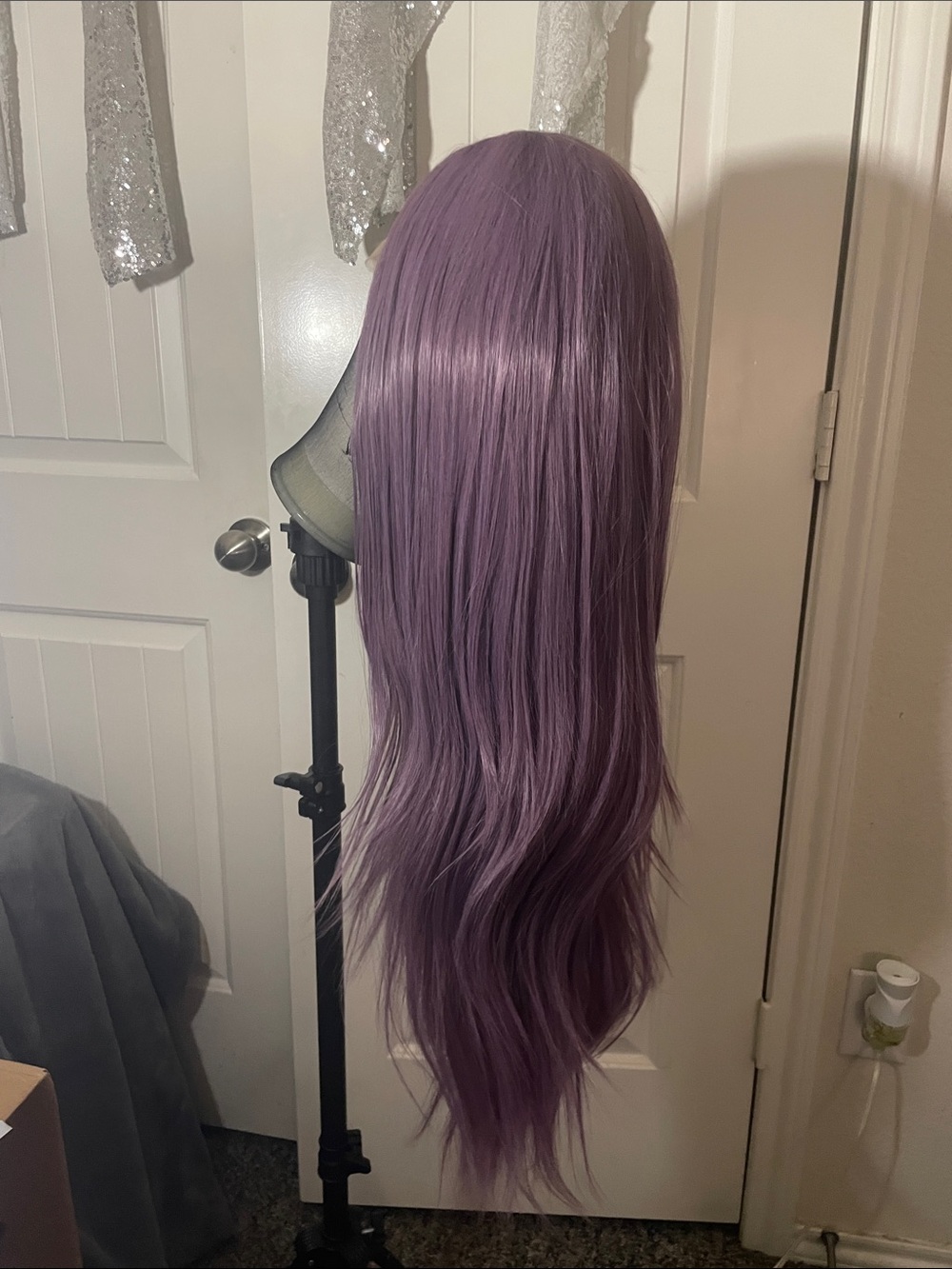 13x4 Premium Ash Lavender Lace Front Wig - Picture 14 of 16